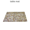 Tapis de table à coquillage triangulaire aux moules